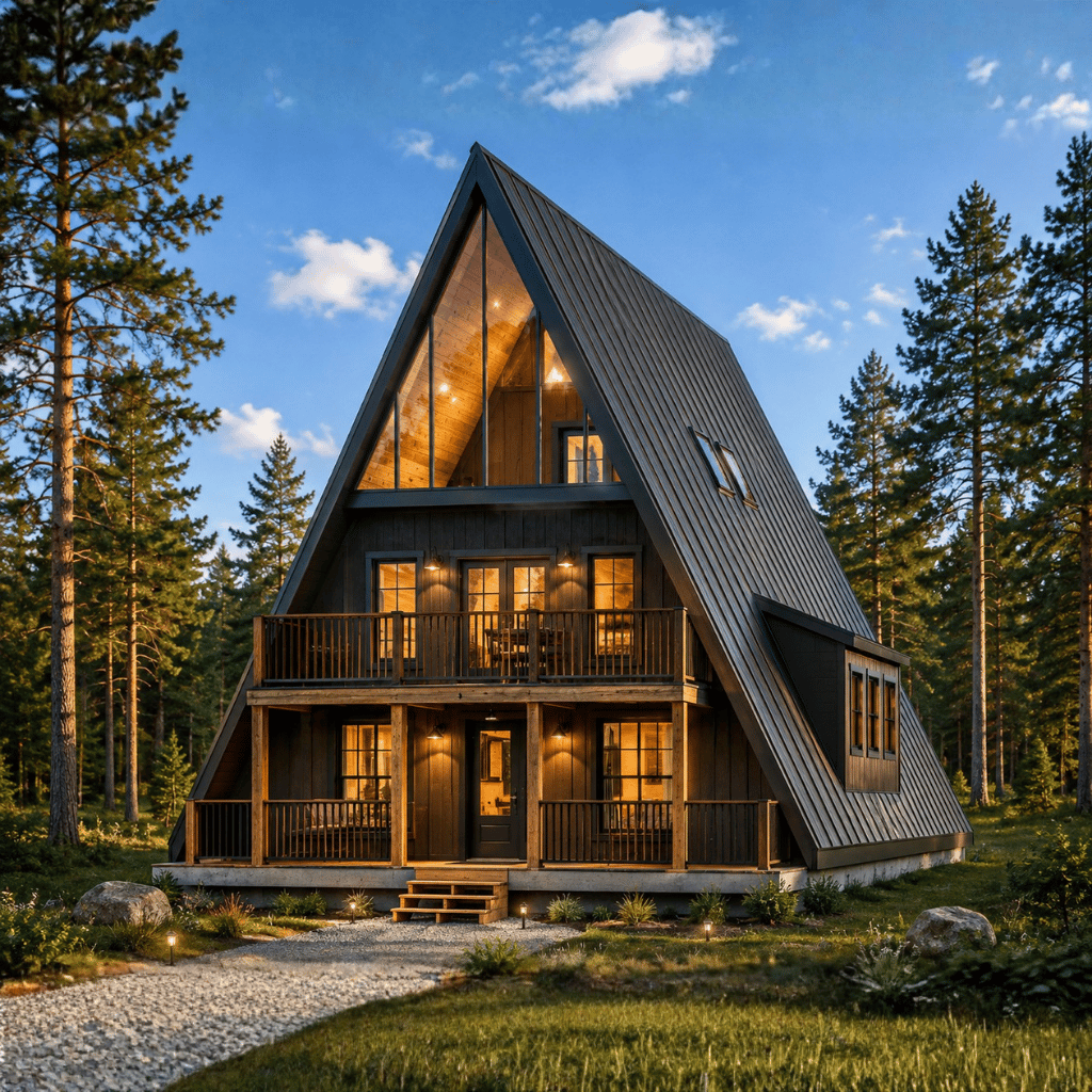 The Frame House Barndo – 1 Bedroom Modern Barn Home Plan (1310 sq. ft.)