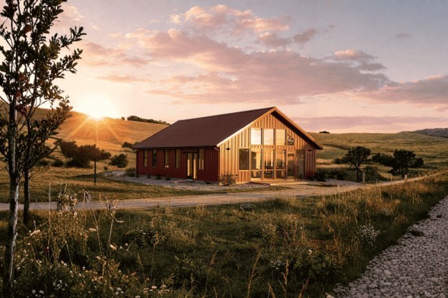 The Ultimate 30x40x9 Red Iron Barndominium Kit