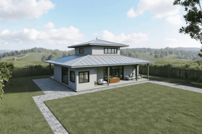 The Mountain Barndo - 1-Bedroom Modern Barn Home Plan(1,922.64 sq. ft.)