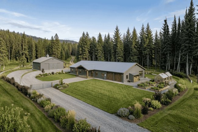 The Allison Barndo – 5 Bedroom Modern Barn Home Plan(4,090 sq. ft.)