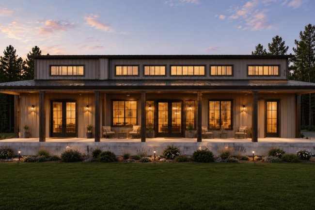 The Amy Stanley Barndo — 3 Bedroom Modern Barn Home Plan (4,544 sq. ft.)
