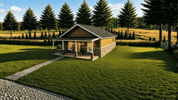 The Pam Barndo - 2-Bedroom Modern Barn Home Plan(1,142.25 sq. ft.)