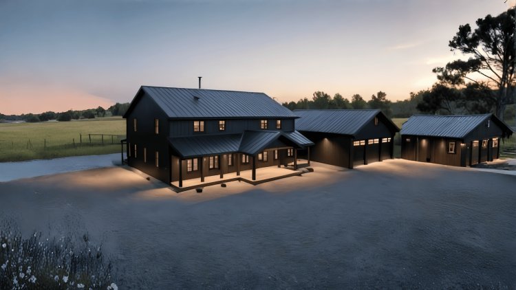 The Chris Apex Barndo - 4-Bedroom Modern Barn Home Plan(3,144.25 sq. ft.)
