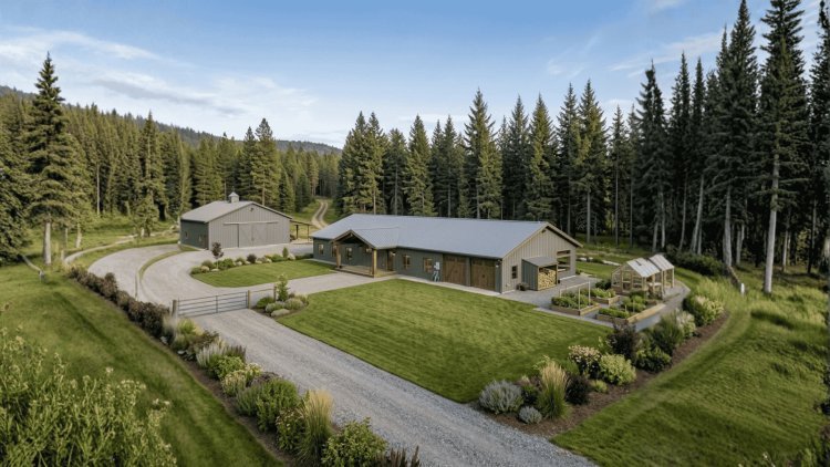 The Allison Barndo – 5 Bedroom Modern Barn Home Plan(4,090 sq. ft.)
