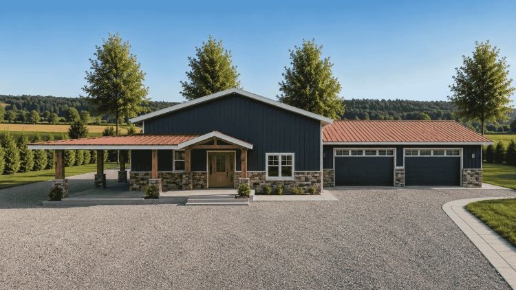 The 1776 Barndo – 1 Bedroom Modern Barn Home Plan(1,629.98 sq. ft.)