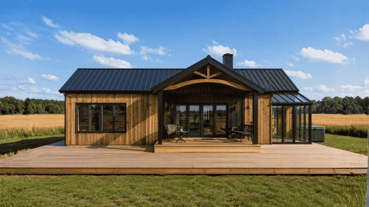 The Brad Barndo – 2 Bedroom Modern Barn Home Plan (1,000 sq. ft.)