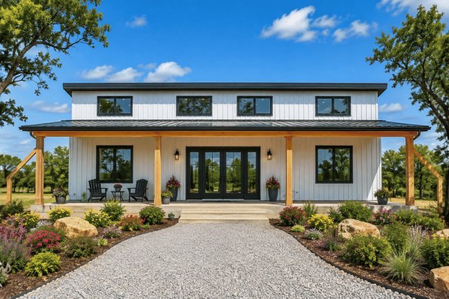 The Terry and Jeannie Barndo – 2 Bedroom Modern Barn Home Plan (3,000 sq. ft.)