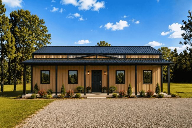The James and Tracy Leach Barndo – 3 Bedroom Modern Barn Home Plan(1,800 SQ. FT.)