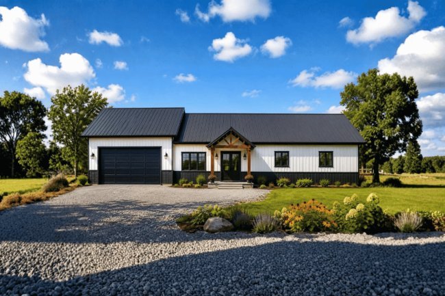 The Messmer Barndo – 3 Bedroom Modern Barn Home Plan