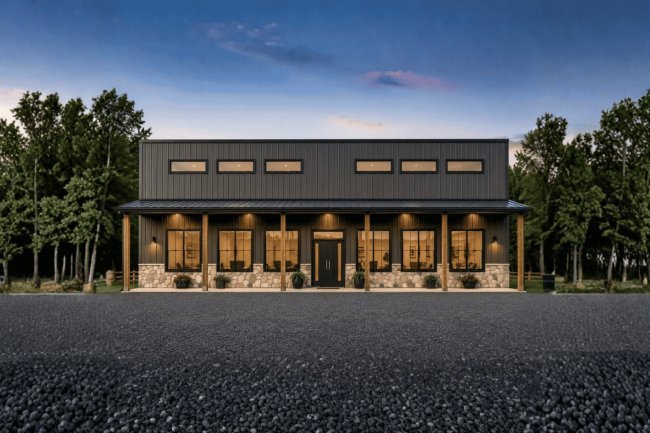 The Standley Barndo – 1 Bedroom Modern Barn Home Plan