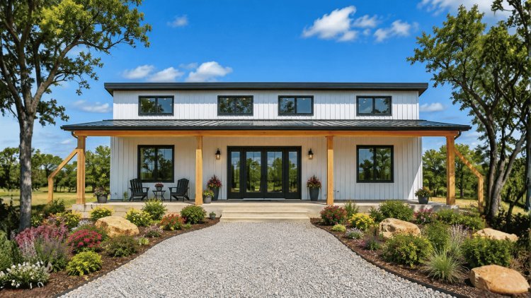The Terry and Jeannie Barndo – 2 Bedroom Modern Barn Home Plan (3,000 sq. ft.)