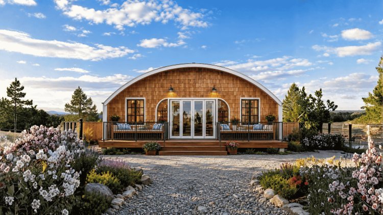 The Southern Quonset Barndo – 1 Bedroom Modern Barn Home Plan (1,203.05 sq. ft.)