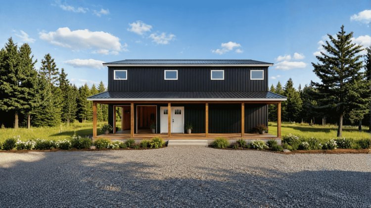 The Paul Barndo – 3 Bedroom Modern Barn Home Plan (1,267.09 sq. ft.)