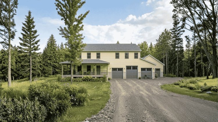 The Ms Q Barndo – 4 Bedroom Modern Barn Home Plan (9,660 SQ. FT.)