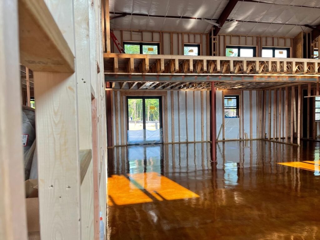 Matt's Barndominium Stained Floors