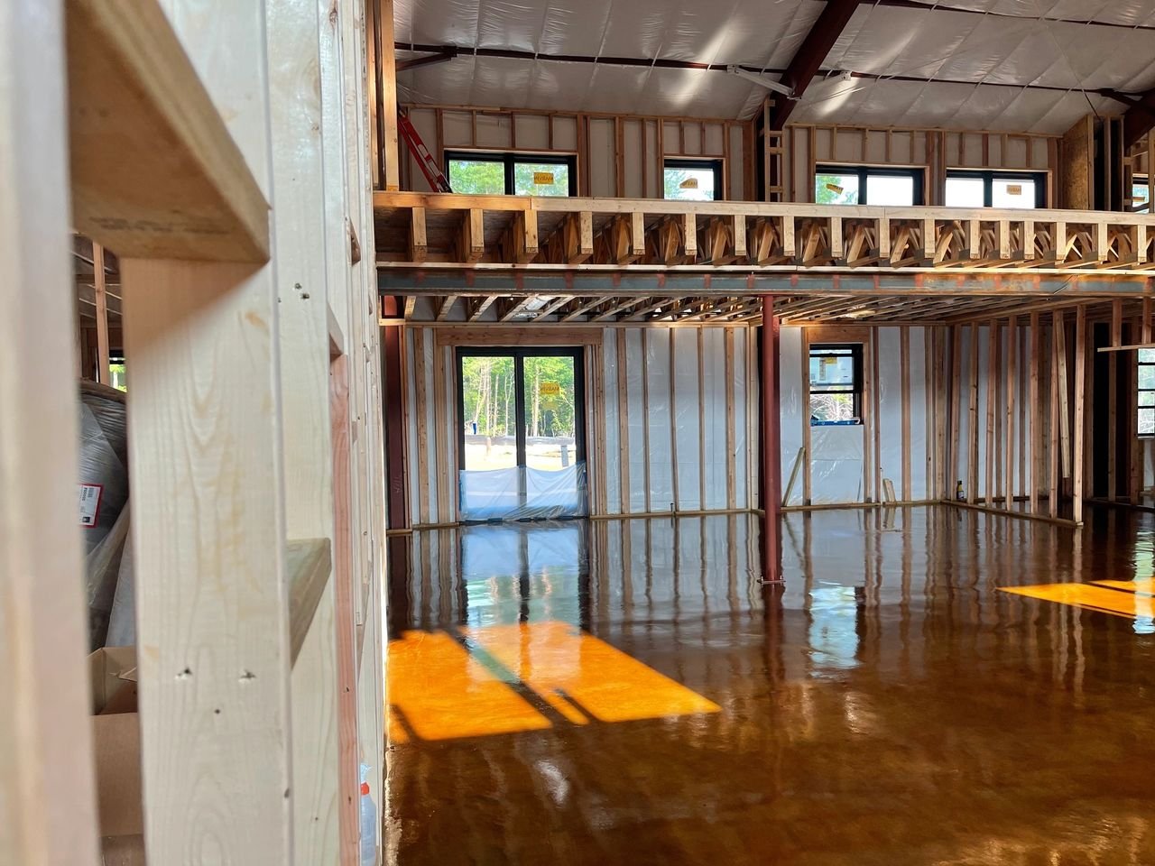 How to Stain Barndominium Concrete Floor and Save