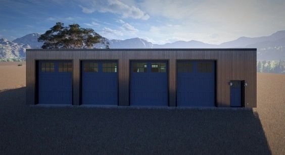 New Barndominium Garage Apartment Plan