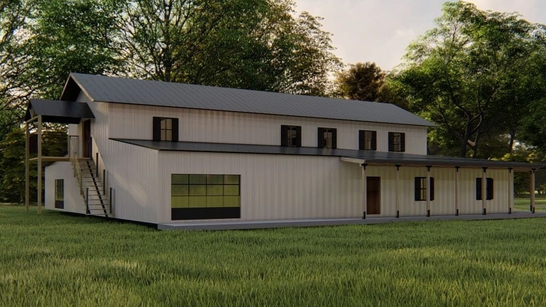 The Barney Barndominium by Barndo Plans LLC