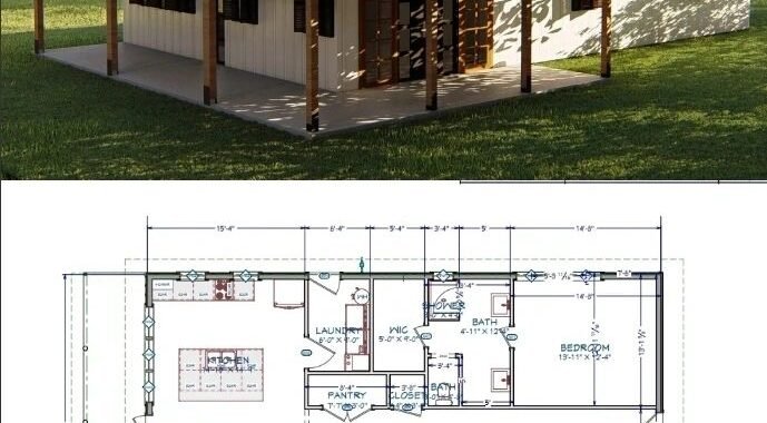 The Barney Barndominium by Barndo Plans LLC