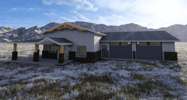 The 1776 Barndo - 1 Bedroom Modern Barn Home Plan (1629.98 sq. ft.) - Image 2
