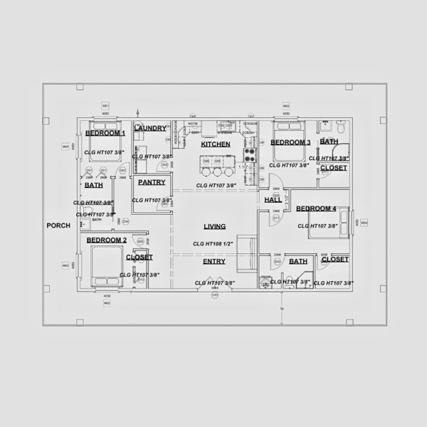 The Agnita Barndo – 4 Bedroom Modern Barn Home Plan (2,492.76 sq. ft.) - Image 7