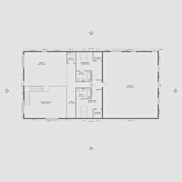 The Ashley Barndo – 3 Bedroom Modern Barn Home Plan (4,032.14 sq. ft.) - Image 2