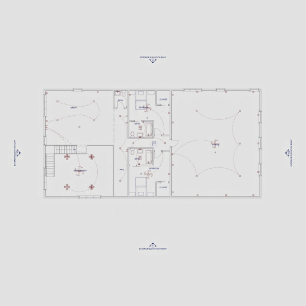 The Ashley Barndo – 3 Bedroom Modern Barn Home Plan (4,032.14 sq. ft.) - Image 4