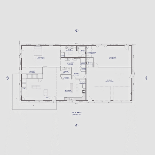 The Ashley Barndo – 3 Bedroom Modern Barn Home Plan (4,032.14 sq. ft.)