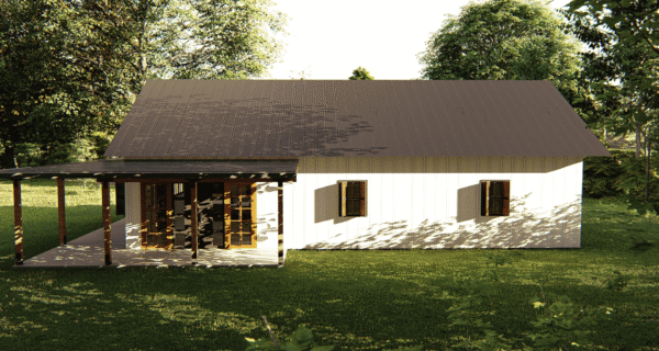 The Barn House - 3 Bedroom Modern Barn Home Plan (2478.87 sq.ft.) - Image 3