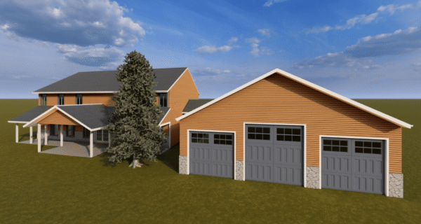 The Chris Apex Barndo - 4 Bedroom Modern Barn Home Plan (3144.25 sq.ft.) - Image 2
