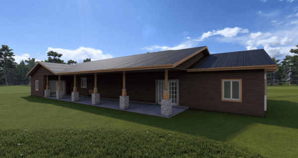 The Cloverdale Ranch Barndo - 3 Bedroom Modern Barn Home Plan (2703.95 sq.ft.) - Image 2