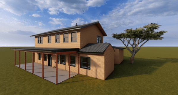 The Darren Barndo – 5 Bedroom Modern Barn Home Plan (1340.18 sq. ft.) - Image 2