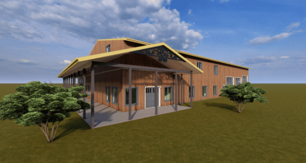 The Devin Mahoney Barndo - 5 Bedroom Modern Barn Home Plan (2242 sq.ft.) - Image 2