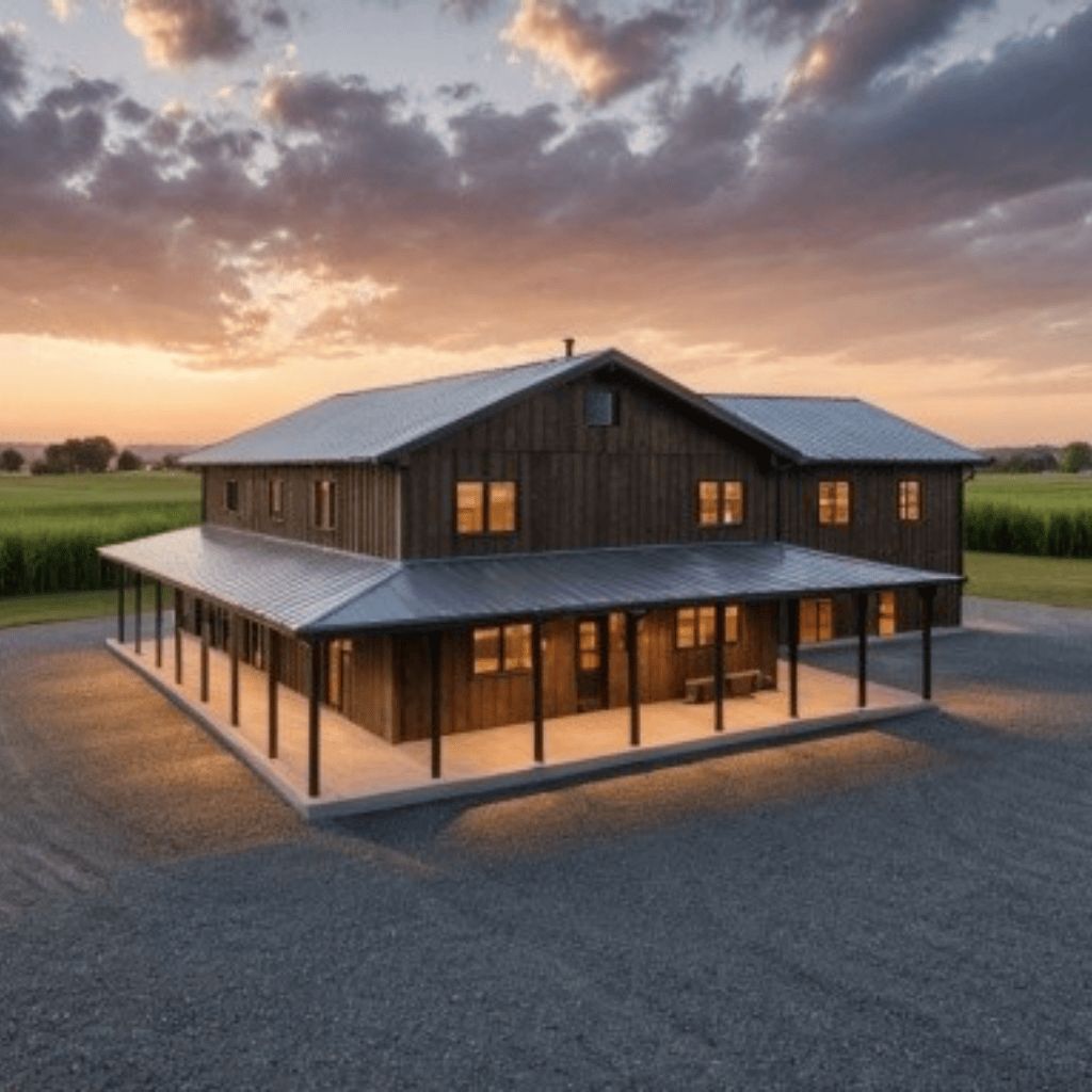 The Oscar Barndo - 3 Bedroom Modern Barn Home Plan (1534.98 sq.ft.)
