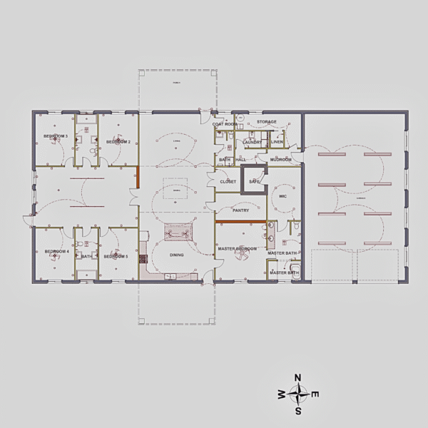 The Allison Barndo - 5 Bedroom Modern Barn Home Plan (4090 sq. ft.) - Image 3