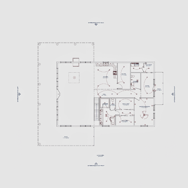 The Barn House - 3 Bedroom Modern Barn Home Plan (2478.87 sq.ft.) - Image 5