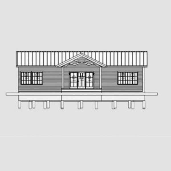 The Brad Barndo – 2 Bedroom Modern Barn Home Plan (1000 sq. ft.) - Image 3