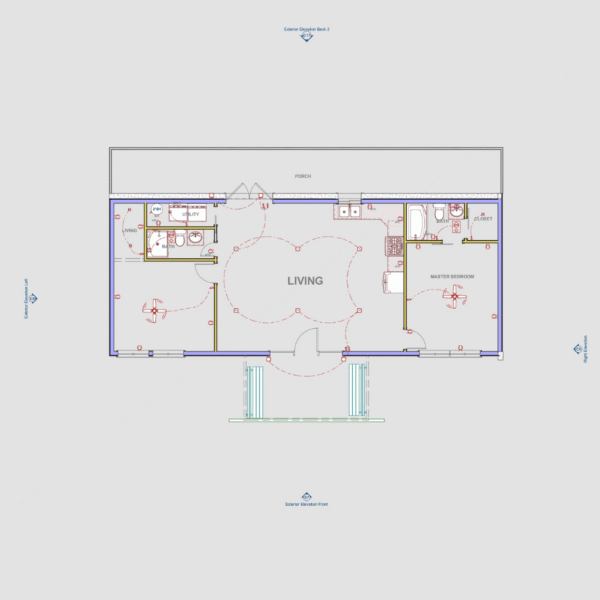 The Brad Barndo – 2 Bedroom Modern Barn Home Plan (1000 sq. ft.)