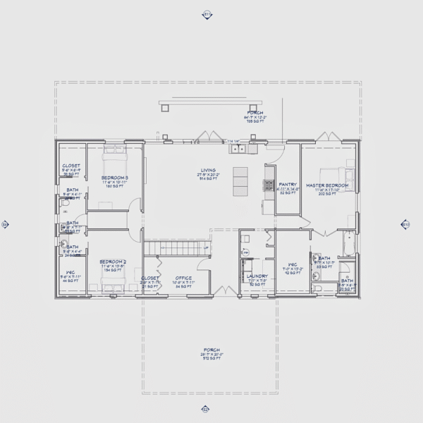 The Chelsea Barndo – 3 Bedrooms Modern Barn Home Plan (2332.125 sq.ft.)