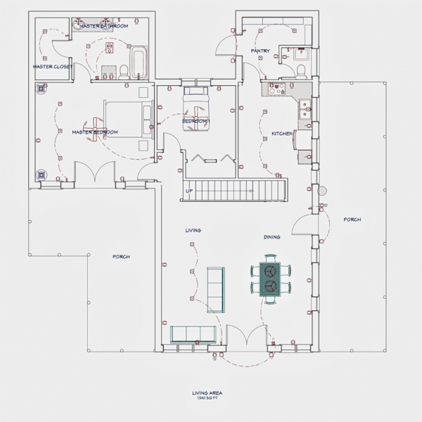 The Darren Barndo – 5 Bedroom Modern Barn Home Plan (1340.18 sq. ft.) - Image 5