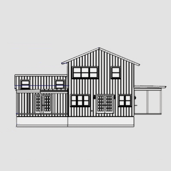 The Darren Barndo – 5 Bedroom Modern Barn Home Plan (1340.18 sq. ft.) - Image 3