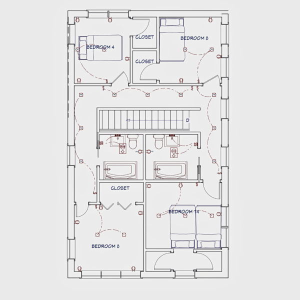 The Darren Barndo – 5 Bedroom Modern Barn Home Plan (1340.18 sq. ft.) - Image 4
