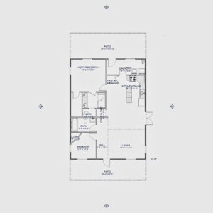 The James and Johnson Barndo – 2 Bedroom Modern Barn Home Plan (1,159 sq. ft.)