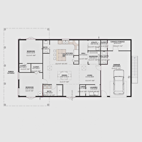 The Kathy Barndo – 3 Bedroom Modern Barn Home Plan (XXXX sq. ft.)