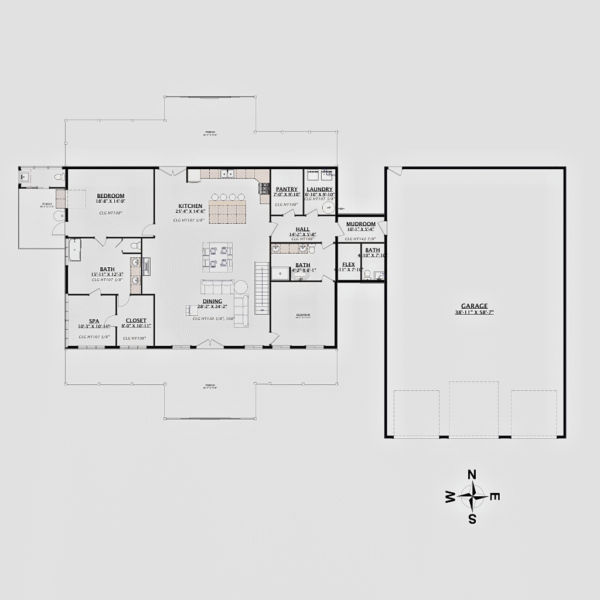 The MS Q Barndo – 3 Bedroom Modern Barn Home Plan ( XXXX sq. ft.)