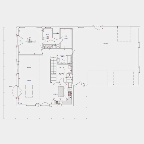 The Oscar Barndo - 3 Bedroom Modern Barn Home Plan (1534.98 sq.ft.) - Image 4