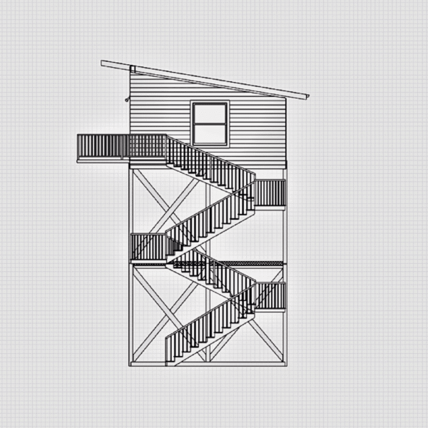 The Tower Barndo – 1 Bedroom Modern Barn Home Plan (634.41 sq. ft.) - Image 4