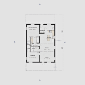 The Pam and Troy Barndo – 2 Bedroom Modern Barn Home Plan (1,348 sq. ft.)