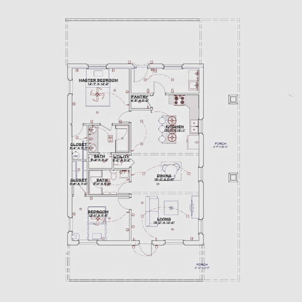 The Pam and Troy Barndo – 2 Bedroom Modern Barn Home Plan (1,348 sq. ft.) - Image 3