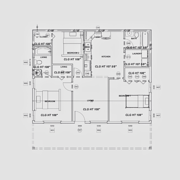 The Amish Barndo – 3 Bedroom Modern Barn Home Plan (1246.79 SQ FT)